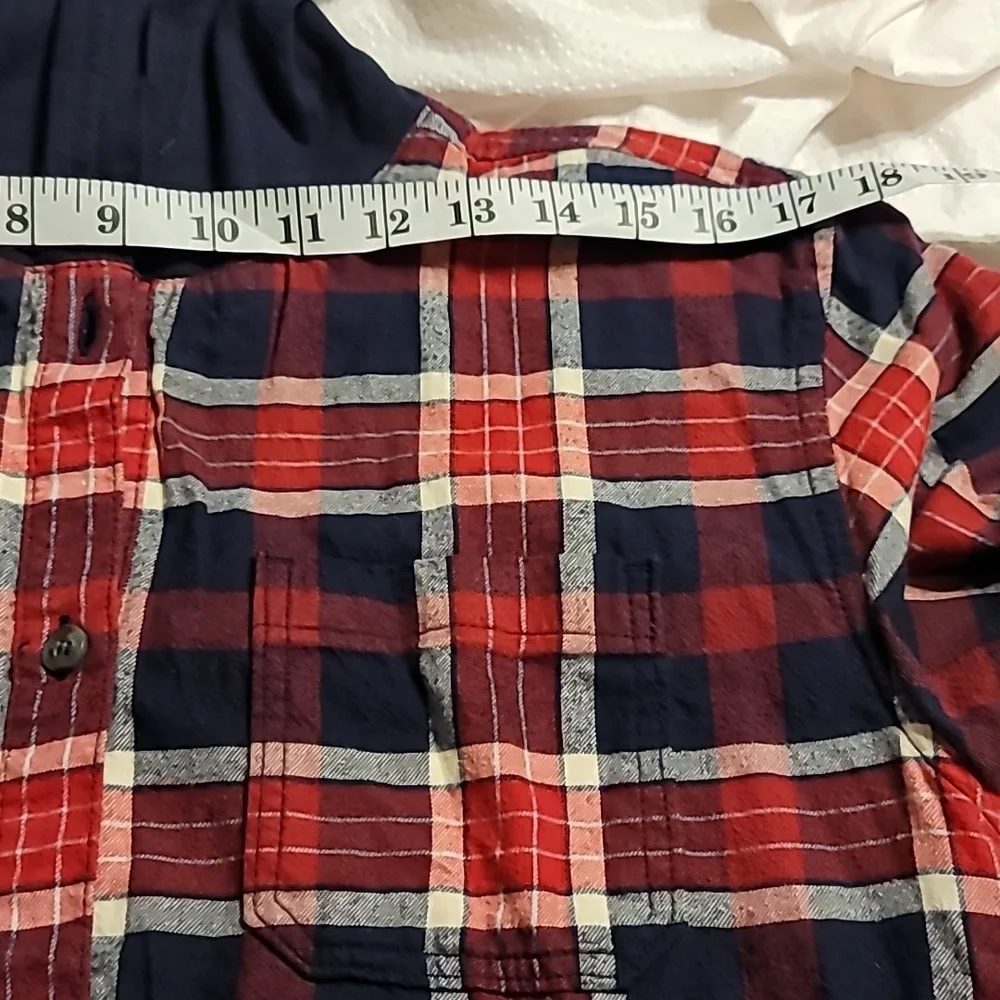 EDDIE BAUER 100% COTTON LINED BUTTON UP HOODIE JACKET SHIRT 3 POCKETS WOMENS SM - Picture 9 of 13